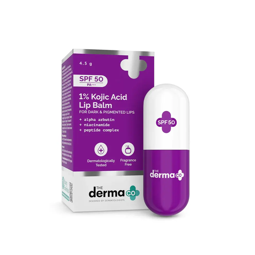 1% Kojic Acid Lip Balm with Alpha Arbutin & Hyaluronic Acid with SPF 50 image 1