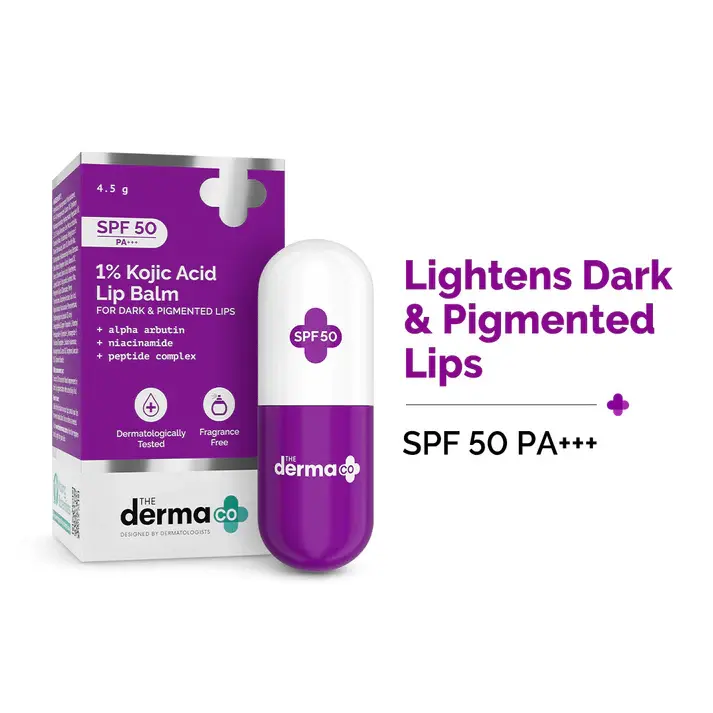 1% Kojic Acid Lip Balm with Alpha Arbutin & Hyaluronic Acid with SPF 50 image 2