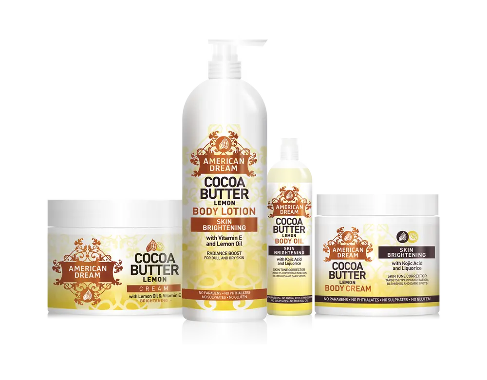American Dream Cocoa Butter Lemon Range