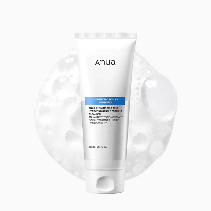 Anua 8-  Hyaluronic Acid Hydrating Gentle Foaming Cleanser