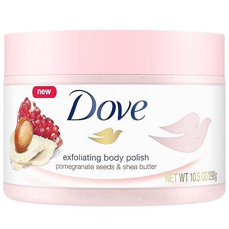 Dove Exfoliating Body Polish Scrub for Silky, Soft Skin Pomegranate & Shea Butter
