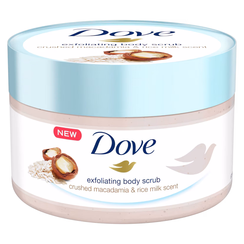 Dove Exfoliating Body Scrub Crushed Macadamia & Rice Milk