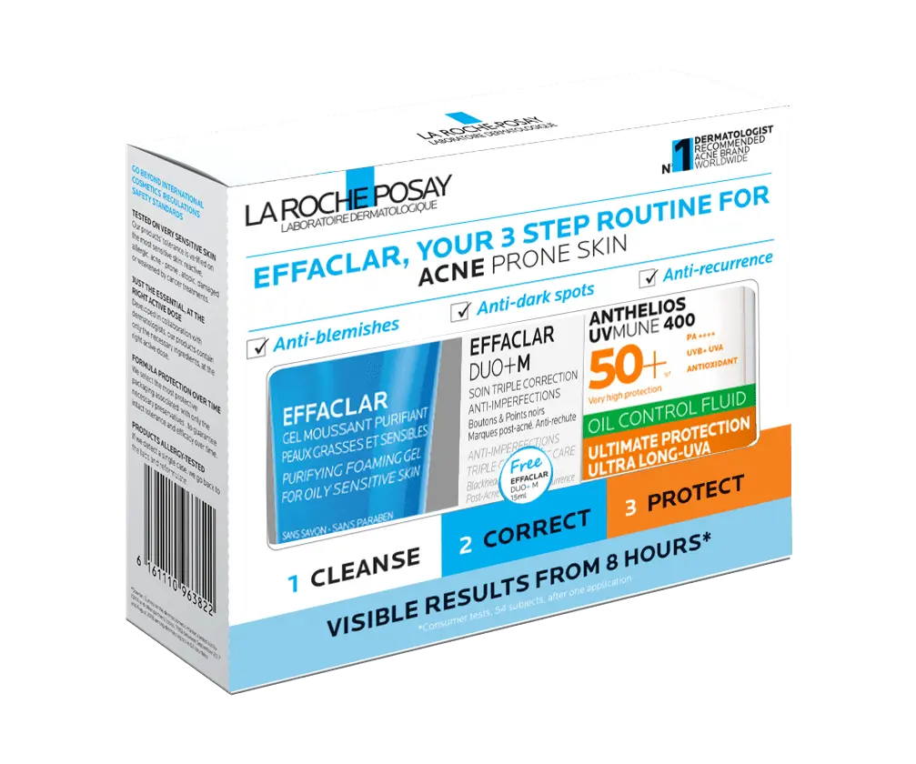 La Roche Posay Effaclar Acnes Routine Kit 3 in 1