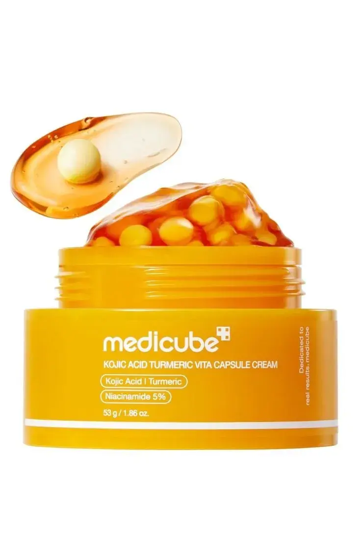 medicube Capsule Cream with Kojic Acid & Turmeric for Uneven Skin Tone