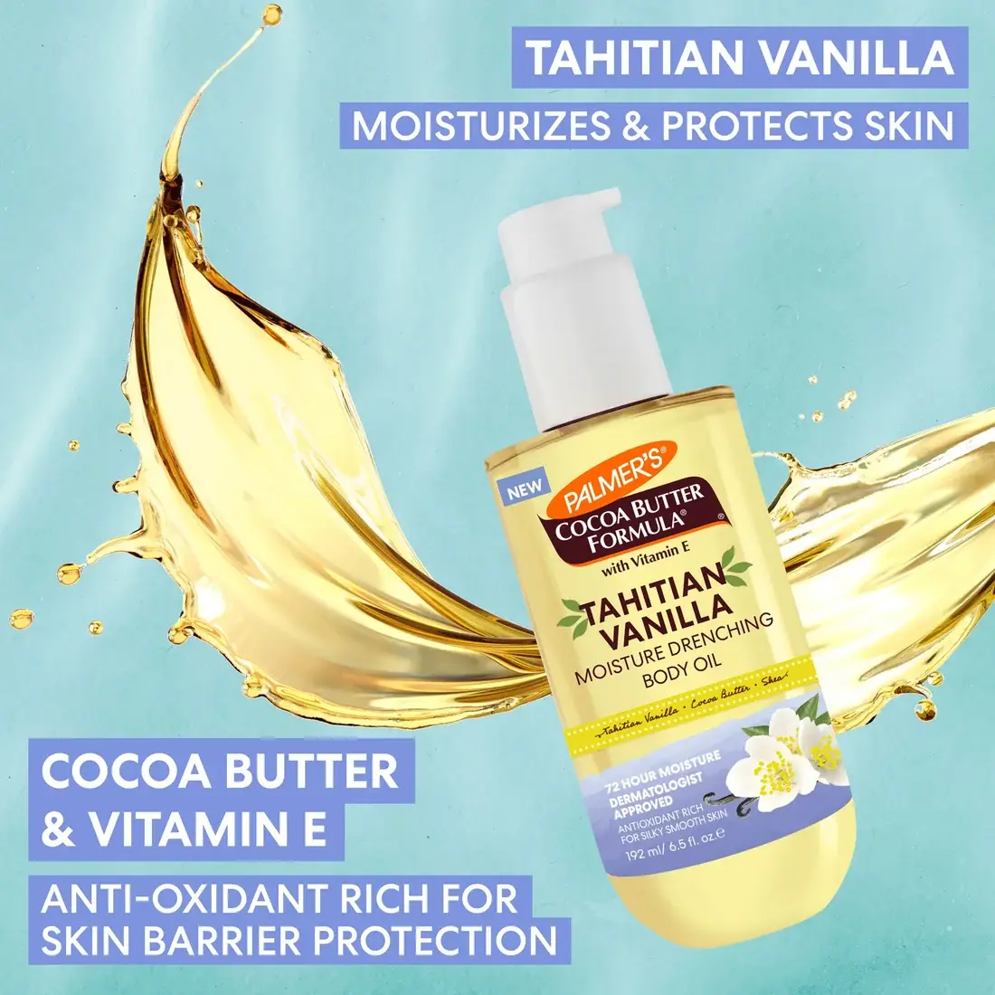 Palmers Tahitian Vanilla Moisture Drenching Body Oil image 3
